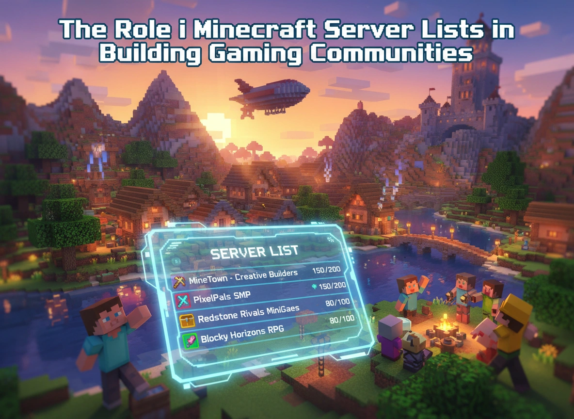 The Role of Minecraft Server Lists in Building Gaming Communities